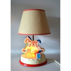 Vintage 1984 Fisher Price Lamp Rocking‎ Horse Musical Night Light